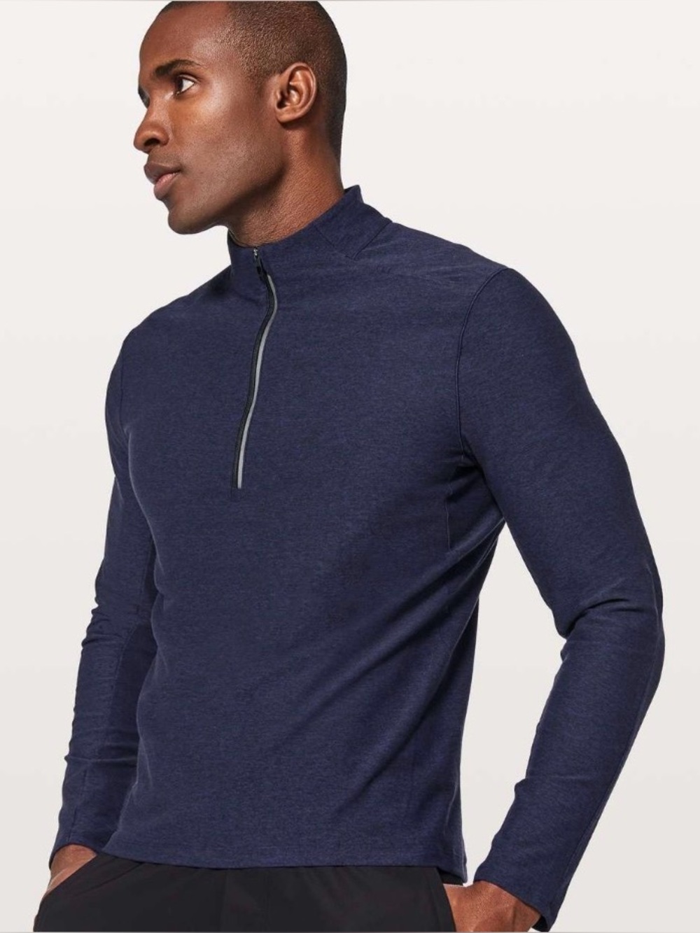 Men's Lululemon Surge Warm Half-Zip Navy Performance Long Sleeve Shirt XL